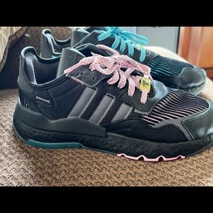 Adidas Ninja x Nite Jogger 'Core Black' Mens Sneakers Mens size 9